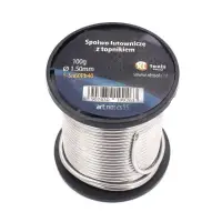 Cyna do lutowania z topnikiem 1.5 100gr. rolka
