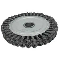 Szczotka tarczowa fi 200 splatana z otworem 32
