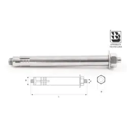 Kotwa 1-rozporowa SŁR 14/M10x80