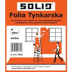 Folia malarska tynkarska 4x5m transparentna