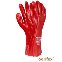 Rękawice 10" PVC35 czerwone