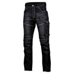 Spodnie jeansowe czarne ze wzmocnieniem 2XL