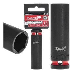 Nasadka udarowa długa 1/2" 6-kąt 15mm